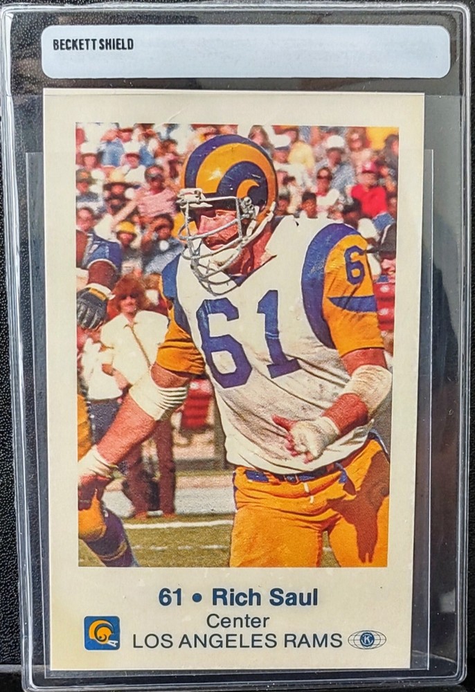 1980 Kiwanis Club Law Enforcement Agency Rich Saul #61 Los Angeles Rams Tips