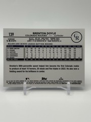 2024 Topps Chrome Brenton Doyle #139 Blue Pulsar Refractor 118/125 Rockies