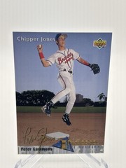 1993 Chipper Jones #459 Upper Deck Peter Gammons Inside the Numbers