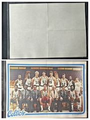 1980-81 Topps NBA Basketball 16 Team Mini-Poster Complete Set Bird Magic Dr J