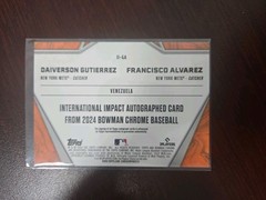 2024 Bowman Chrome Baseball International Impact Gutierrez-Alvarez Orange…