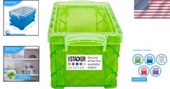 Stylish Stackable Index Card Box for 3×5 Cards – Organize in Assorted Colors