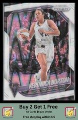 Veronica Burton 2025 Panini Prizm WNBA #70 White Seismic Prizms