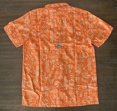 Tennessee Volunteers Mens Columbia PFG Super Slack Tide Fishing Shirt – Small
