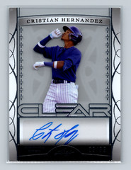 2022 Leaf Trinity Clear Silver Auto /99 Cristian Hernandez #CA-AR2 Cubs