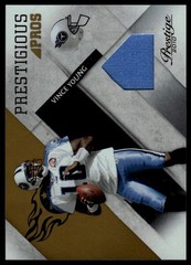 2010 Prestige Vince Young Prestigious Pros Materials Gold #/50 Titans