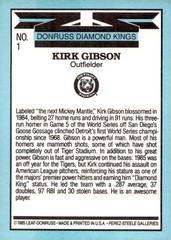 1986 Donruss #1 Kirk Gibson DIAMOND KINGS TIGERS