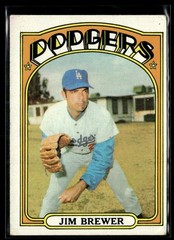 1972 Topps Jim Brewer EX/MT Set Break #151