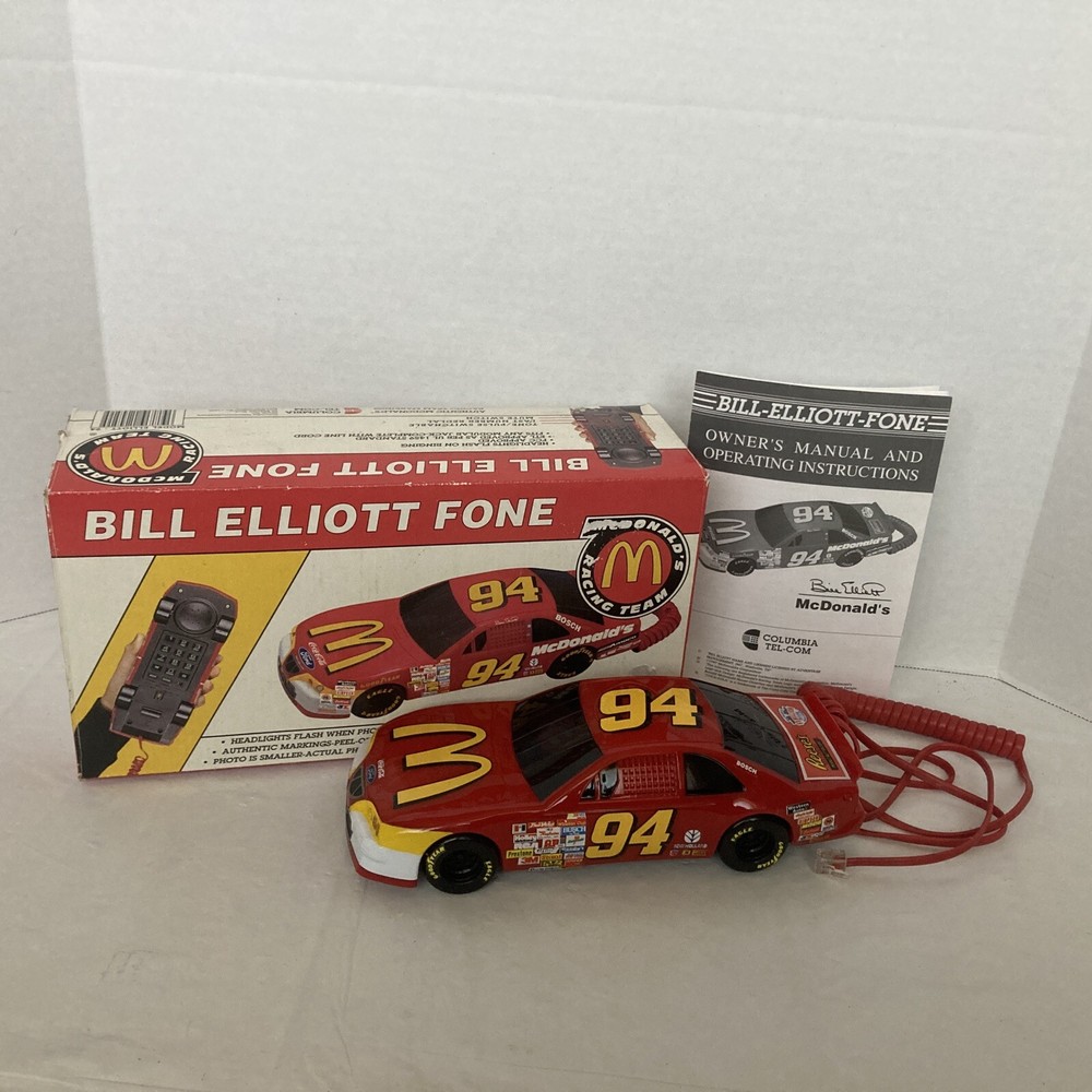 VINTAGE McDonalds Racing Team Telephone Bill Elliot Fone #94 Columbia Tel-Com