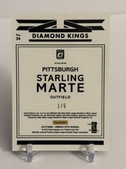 STARLING MARTE 2019 Panini Donruss Optic Diamond Kings GREEN PRIZM /5 #24 PITT
