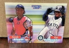 SANDY ALOMAR & KEN GRIFFEY JR 1999 KENNER STARTING LINEUP CARD FREEZE FRAME