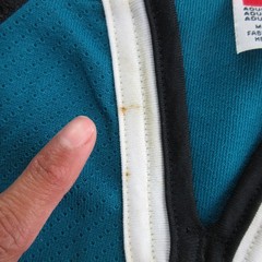 San Jose Sharks Hockey Jersey Mens Medium Teal Blue NHL Koho Air Knit Canada