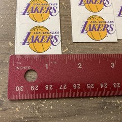 LOS ANGELES LAKERS Stickers 5 Per Strip