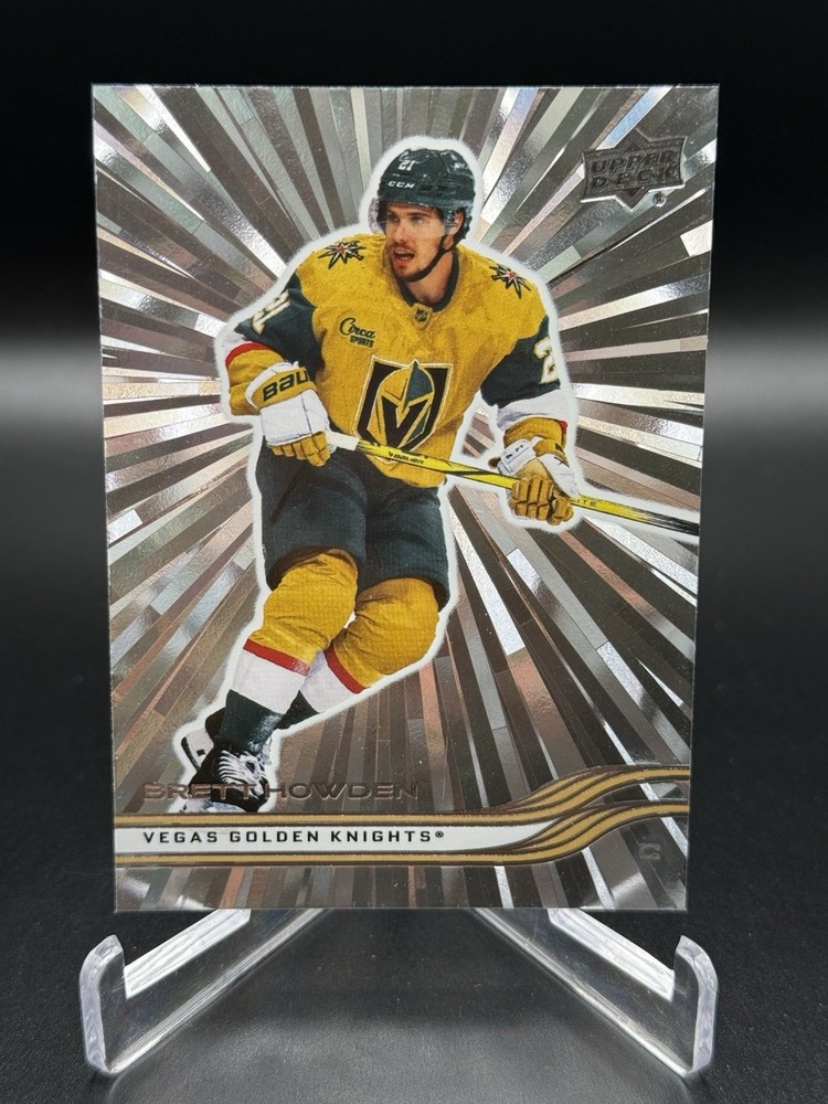 2025-26 Upper Deck Extended #631 Brett Howden Outburst Vegas Golden Knights
