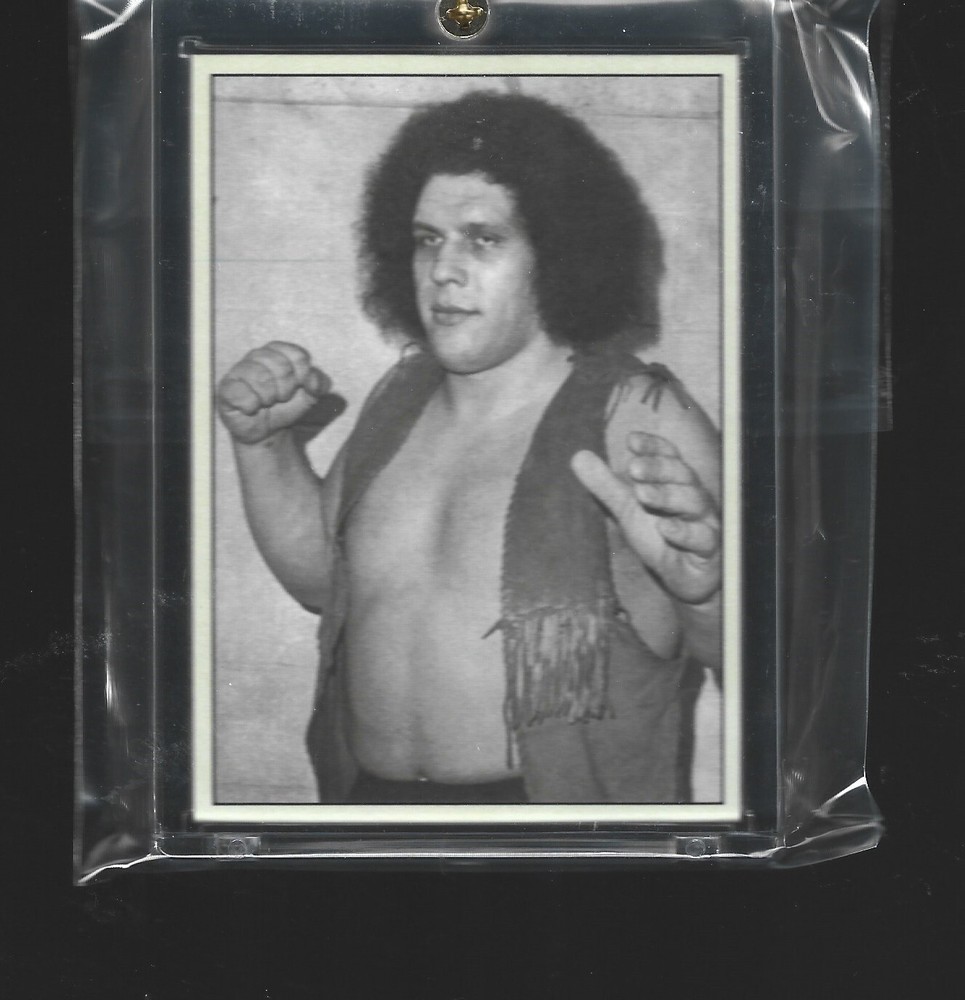 VERY RARE Andre the Giant 1977 ROOKIE Wrestling Card w/COA
