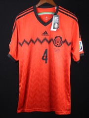 Mexico Jersey World Cup 2014 Large #4 R. MARQUEZ Adidas
