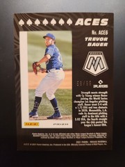 2021 Panini Mosaic Prizm Gold Aces Trevor Bauer ACE6 # /99 Los Angeles Dodgers