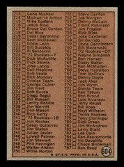 1972 Topps Baseball #604 6th Series Checklist (657-787) EX *d3