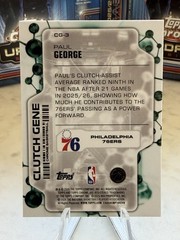 2025-26 Topps Chrome Update Clutch Gene /150 Blue Paul George #CG-3 76ers SP