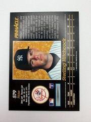 #579 Sterling Hitchcock [Rookie] Yankees 1993 Pinnacle Baseball Card Near Mint
