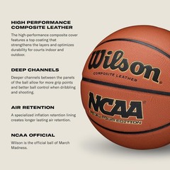 High-Performance NCAA Final Four Basketball – Size 7 Leather Ball for All Levels