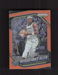 2025 Panini Prizm WNBA #96 Myisha Hines-Allen Orange Prizms #/99