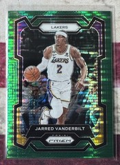2023-24 Panini Prizm Jarred Vanderbilt Green Pulsar /25 #202