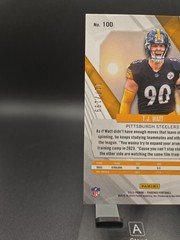 /199 Panini 2023 Phoenix Football T.J. Watt Steelers #100 Red Football NFL Card