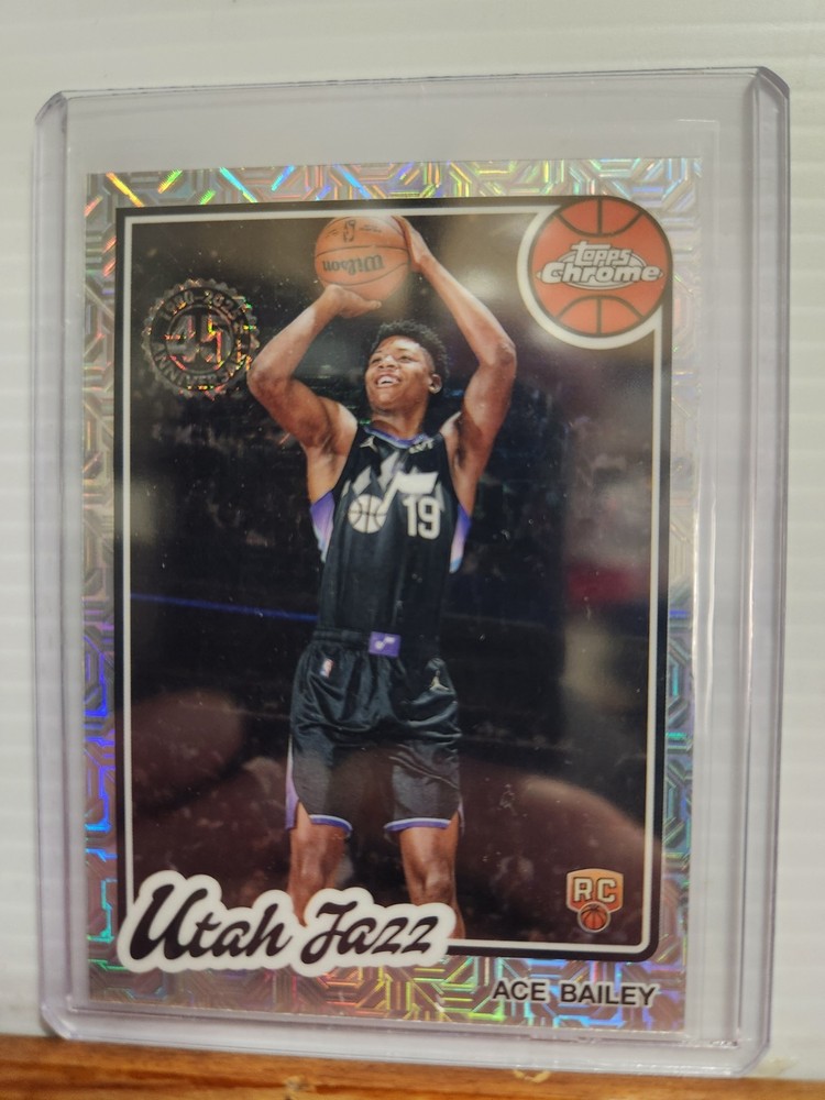 Ace Bailey 2025-26 Topps Basketball Chrome Mojo, TC-AB, Rookie card