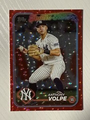 Anthony Volpe 2024 Topps Red Crackle Foil #180 101/199 New York Yankees