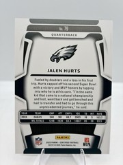2025 Panini Certified Jalen Hurts #79 Mirror Red #/99