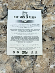 2025-26 Topps FOIL Mascot Bailey Los Angeles Kings NHL Hockey Sticker #207