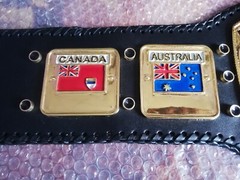 NWA DOMED GLOBE WORLD HEAVYWEIGHT CHAMPIONSHIP BELT ADULT SIZE 4MM ZINC