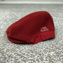 Vintage Lake Placid 1980 Olympics Hat Cap Fitted Mens Large Red Roots Athletics