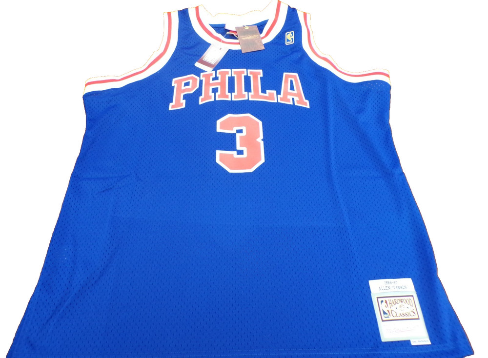 MITCHELL & NESS NBA HWC PHILADELPHIA 76ERS ALLEN IVERSON SWINGMAN JERSEY 2XLB