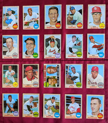 1968 Topps Baseball lot, 40 different, Mostly EX, w/ Gaylord Perry, Rick Monday