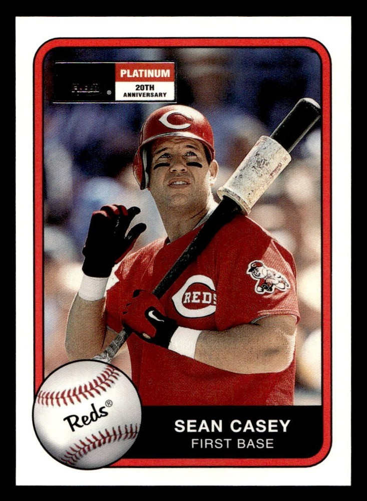 2001 FLEER PLATINUM EDITION FOIL PARALLEL # 161 SEAN CASEY REDS /201