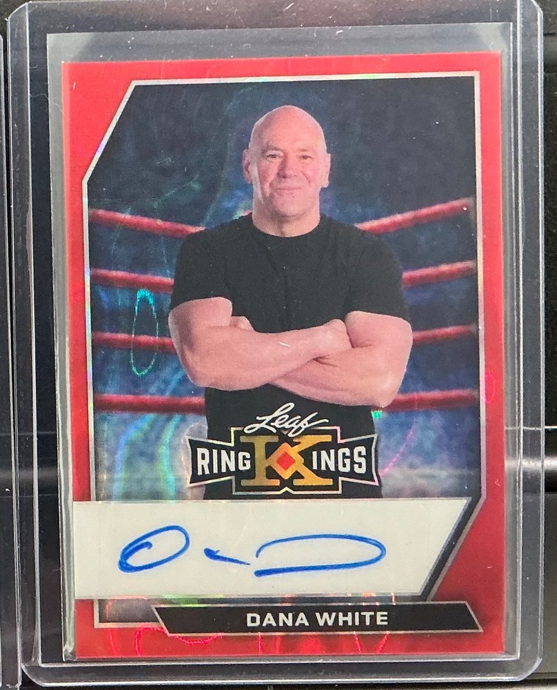 2026 Leaf Ring Kings Dana White Auto Autograph Base Lava Red #d /4