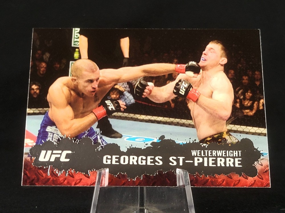 2009 Topps UFC Round 2 Georges St-Pierre #100 Rookie Card GOAT HOF 🔥