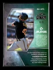2026 Leaf Metal Andrew Fischer Auto Prismatic Platinum #/8 #BA-AF1