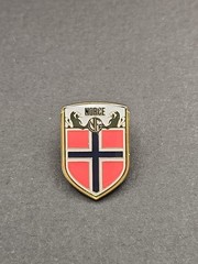 Norway National Soccer Team Logo Enamel Lapel Pin, FREE SHIPPING