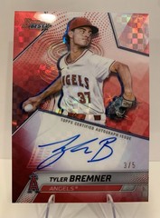 ⚾️2025 Bowman&rsquo;s Best Tyler Bremner Red Auto /5 #B25-TBR 🔥 🔥