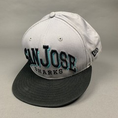 San Jose Sharks NHL New Era 9Fifty Gray Snapback Hat Cap Black Brim Pro-Owned