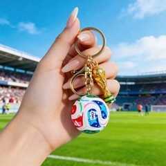 FIFA 2026 World Cup Mini Soccer Ball Keychain – FIFA Trionda – 1.5” Firm