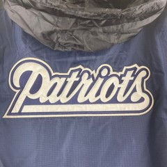 NFL New England Patriots Hooded Jacket Navy Black Mens Medium L04280-PAT