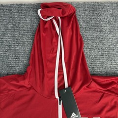 BNWT Adidas Miami RedHawks Pullover Zip Hoodie Adult Large Red Lightweight