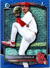 Tanner Franklin #BDC-90 /150 MOJO Bowman Chrome 1st St Louis Cardinals