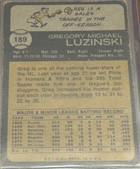 1973 Topps GREG LUZINSKI #189 🔥 Phillies 🔥 AWESOME Autograph ⚾️ Auto 🔥⚾️🔝