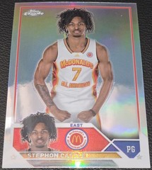 Stephon Castle 2023 Topps Chrome McDonalds AA Refractor #52 San Antonio Spurs RC