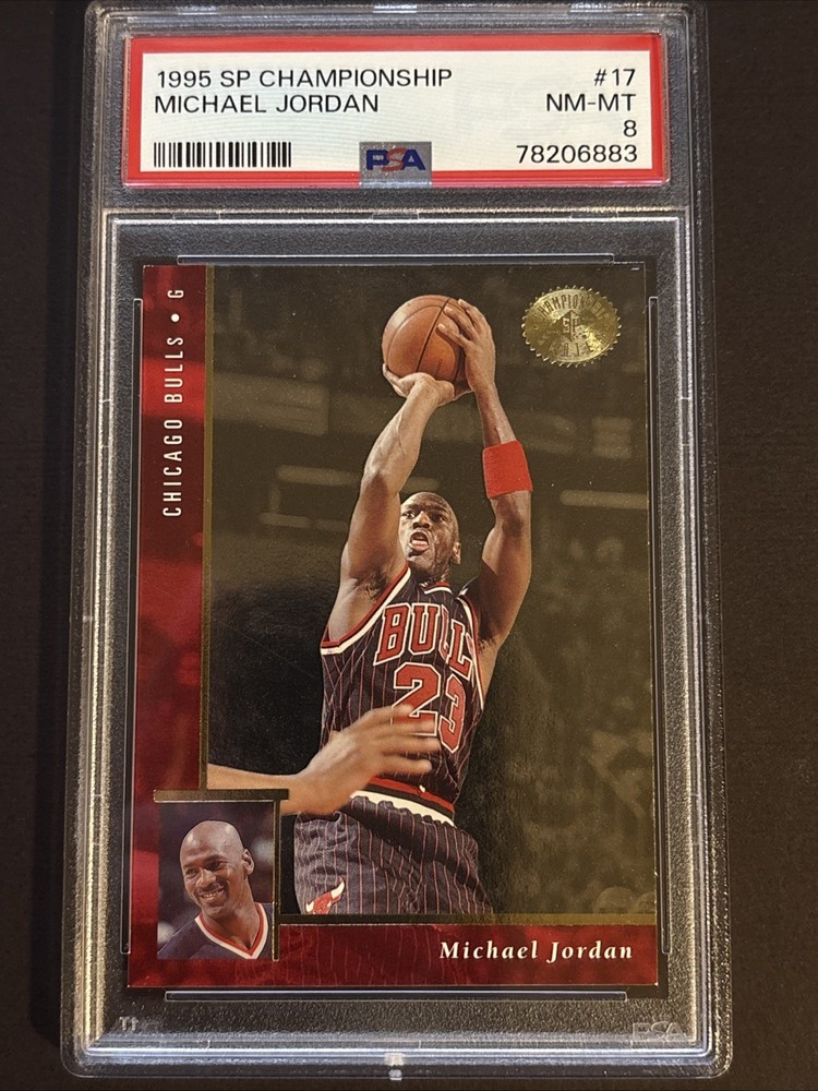 1995-96 SP Championship Series – Michael Jordan #17 PSA 8 Bulls HOF